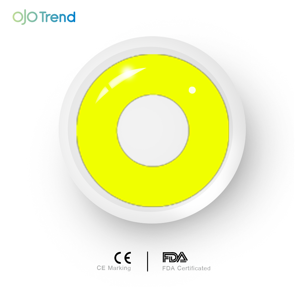 OJOTrend Pure  Yellow Contact Lenses 1 Yearly