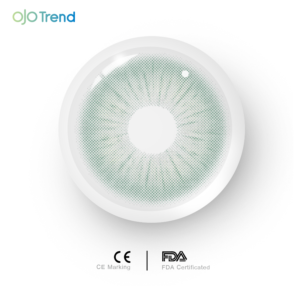 OJOTrend Rome Times Green Contact Lenses 1 Yearly