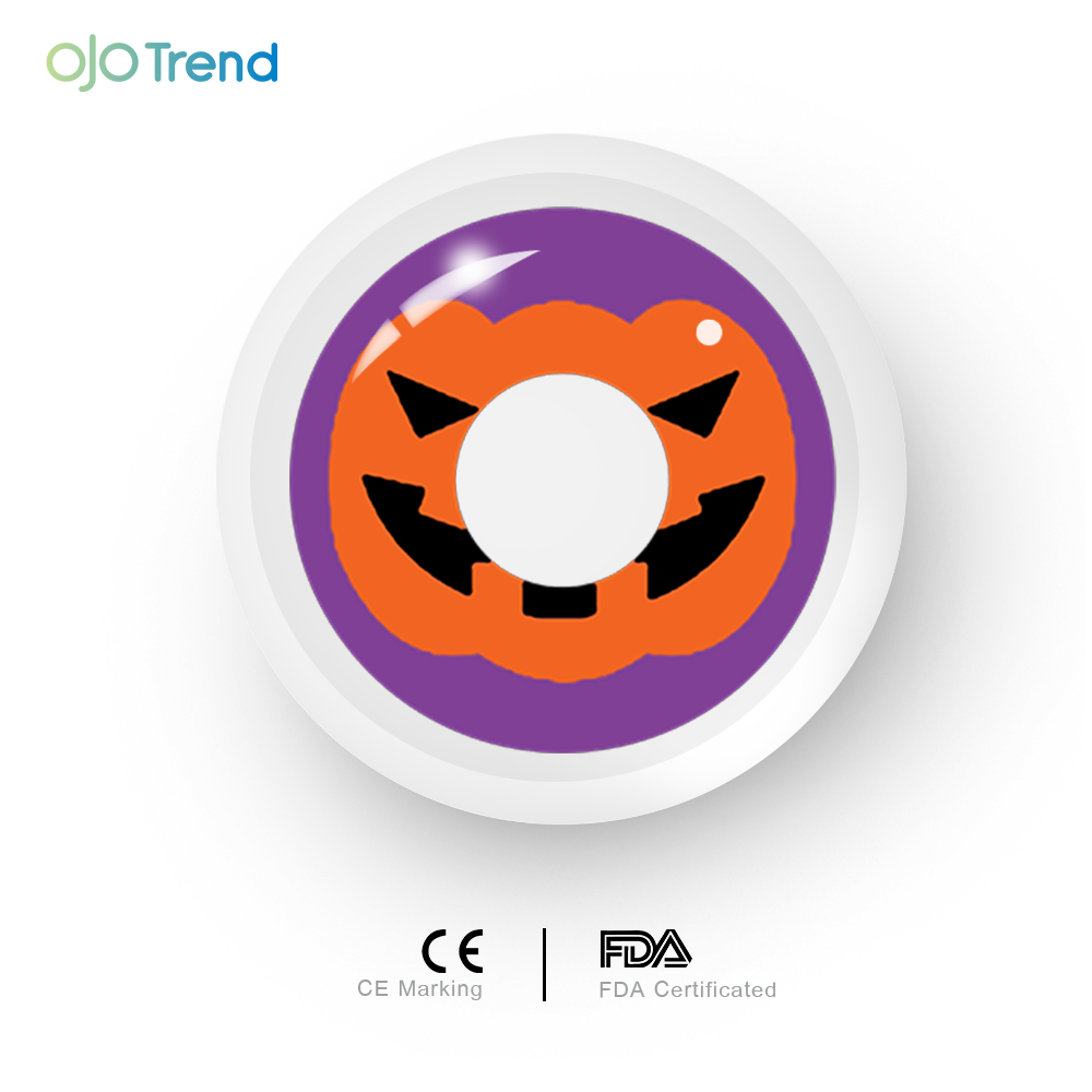 OJOTrend pumpkin Contact Lenses 1 Yearly