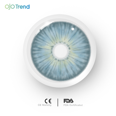 OJOTrend New York Pro II Blue Contact Lenses 1 Yearly