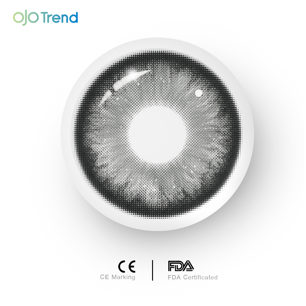 OJOTrend Bright Grey Contact Lenses 1 Yearly