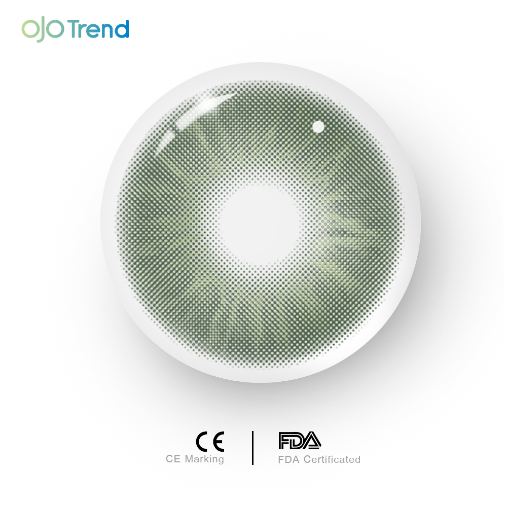 OJOTrend Profound Green Contact Lenses 1 Yearly