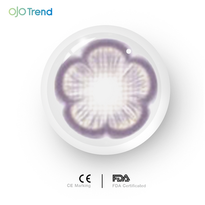 OJOTrend Sukura Violet Contact Lenses 1 Yearly