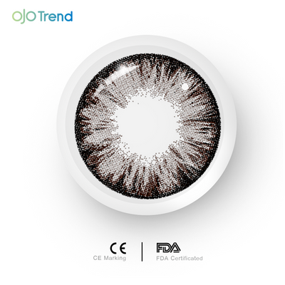 OJOTrend Coffee Brown Contact Lenses  1 Yearly