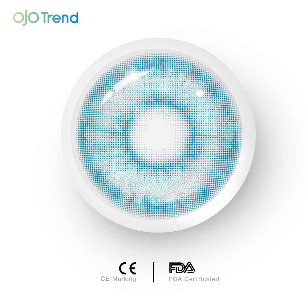 OJOTrend Miami Green Contact Lenses 1 Yearly