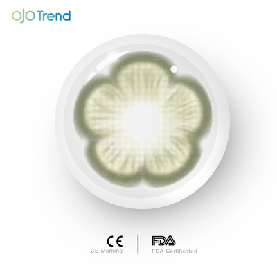 OJOTrend Sukura Green Contact Lenses 1 Yearly