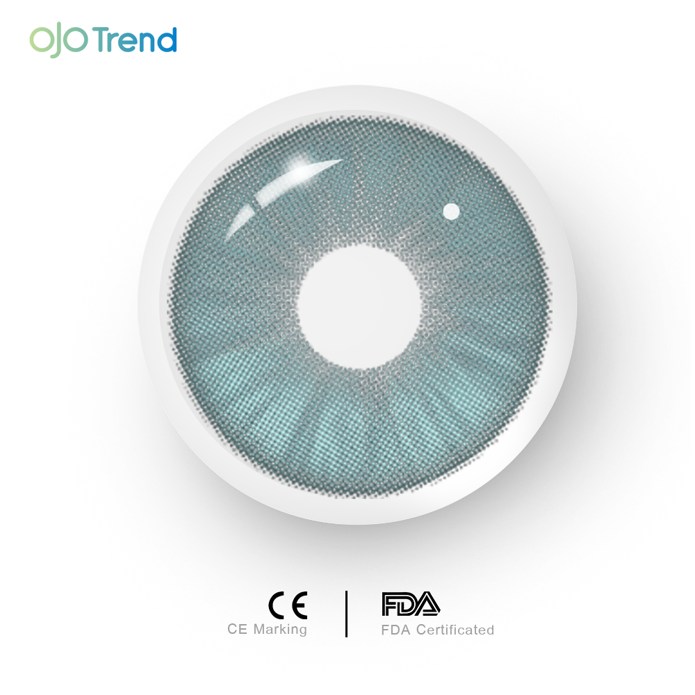 OJOTrend Meteor Green Contact Lenses 1 Yearly