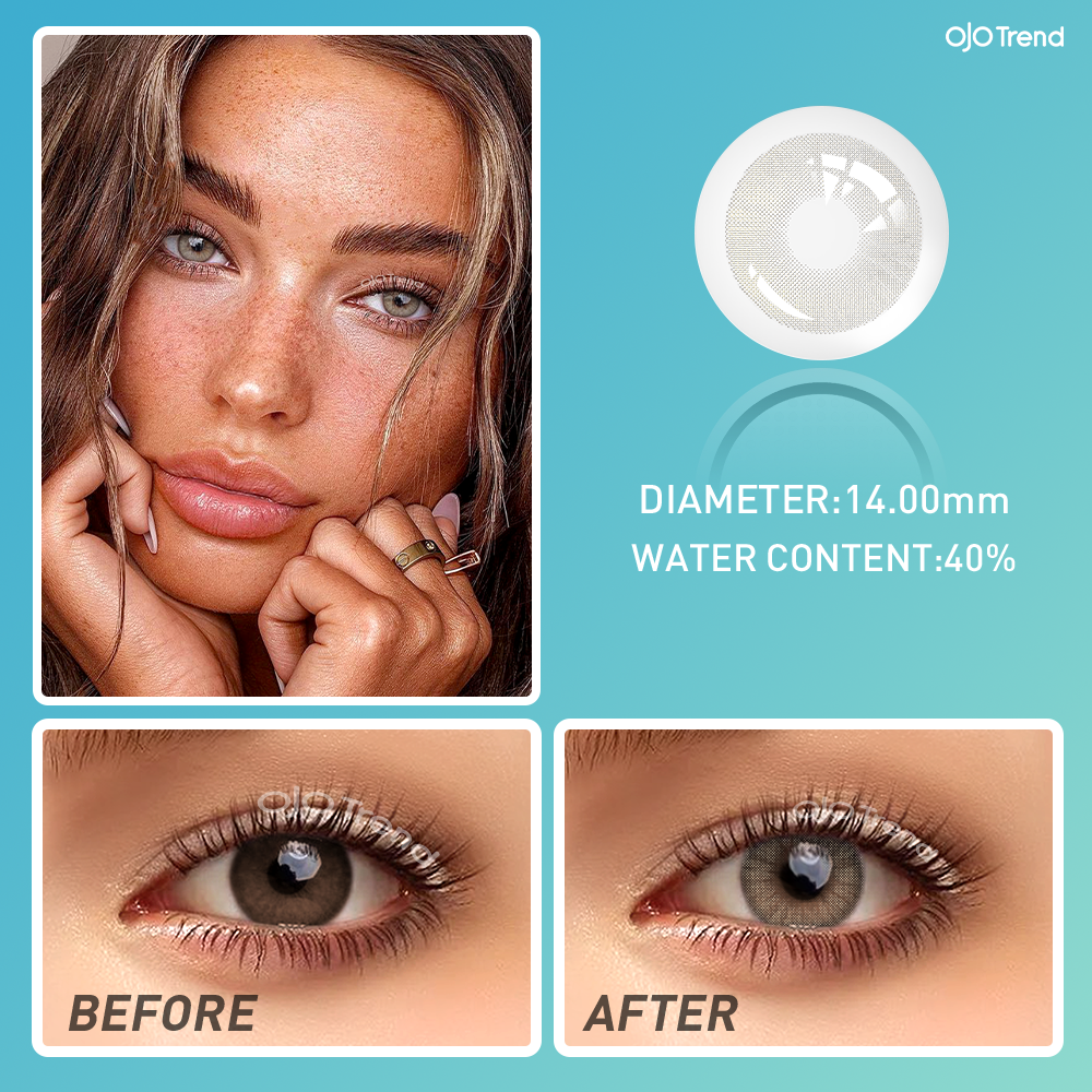 OJOTrend Hidrocor Ochre Contact Lenses  1 Yearly