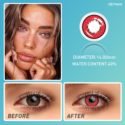 OJOTrend Elements Red Contact Lenses 1 Yearly