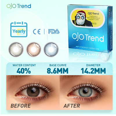 OJOTrend Savage Blue Ice Contact Lenses（1Yearly）