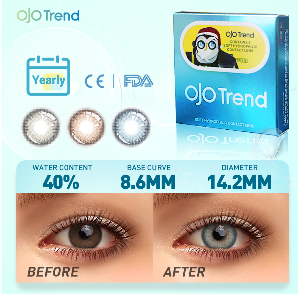 OJOTrend Savage Natural Brown Contact Lenses（1Yearly）