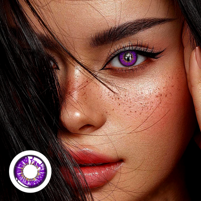 OJOTrend Genshin Impact Violet Contact Lenses 1 Yearly