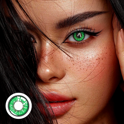 OJOTrend Genshin Impact Green Contact Lenses 1 Yearly