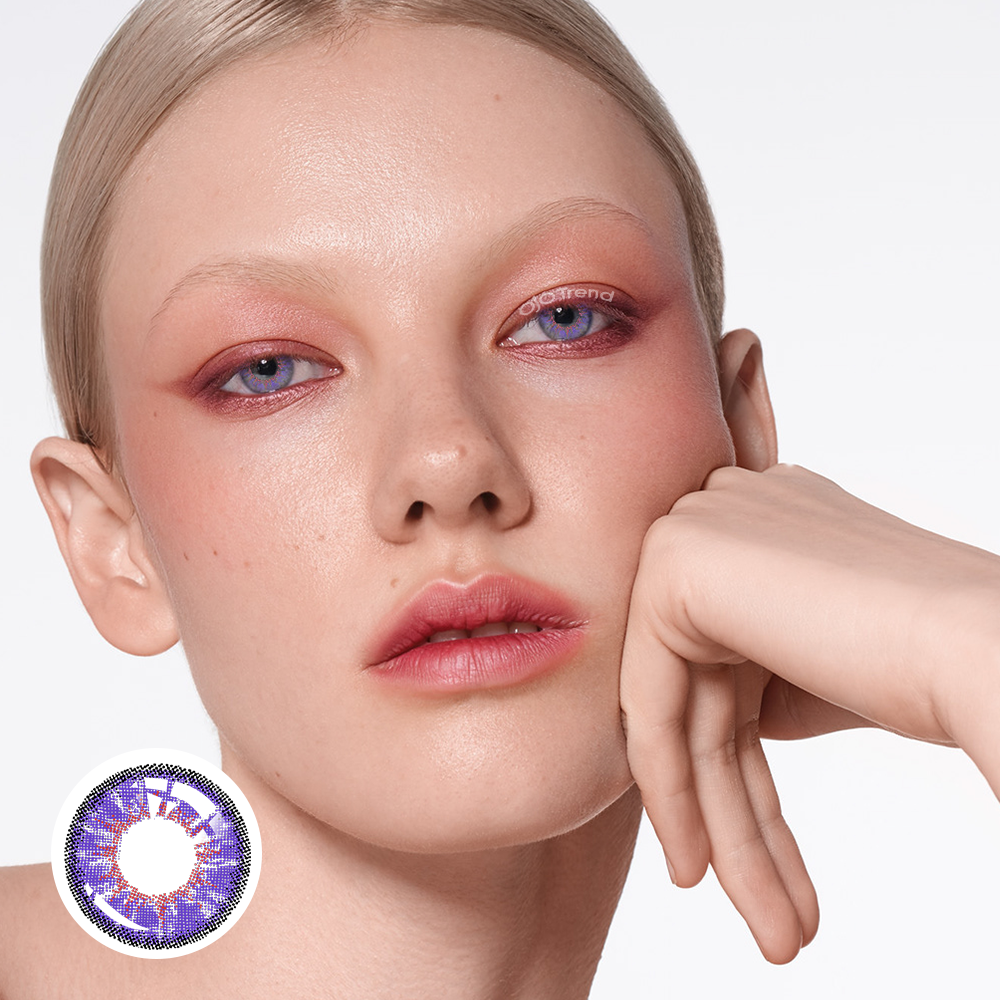 OJOTrend Nono Elf Purple Contact Lenses 1 Yearly