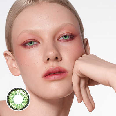 OJOTrend RainForest Green Contact Lenses 1 Yearly