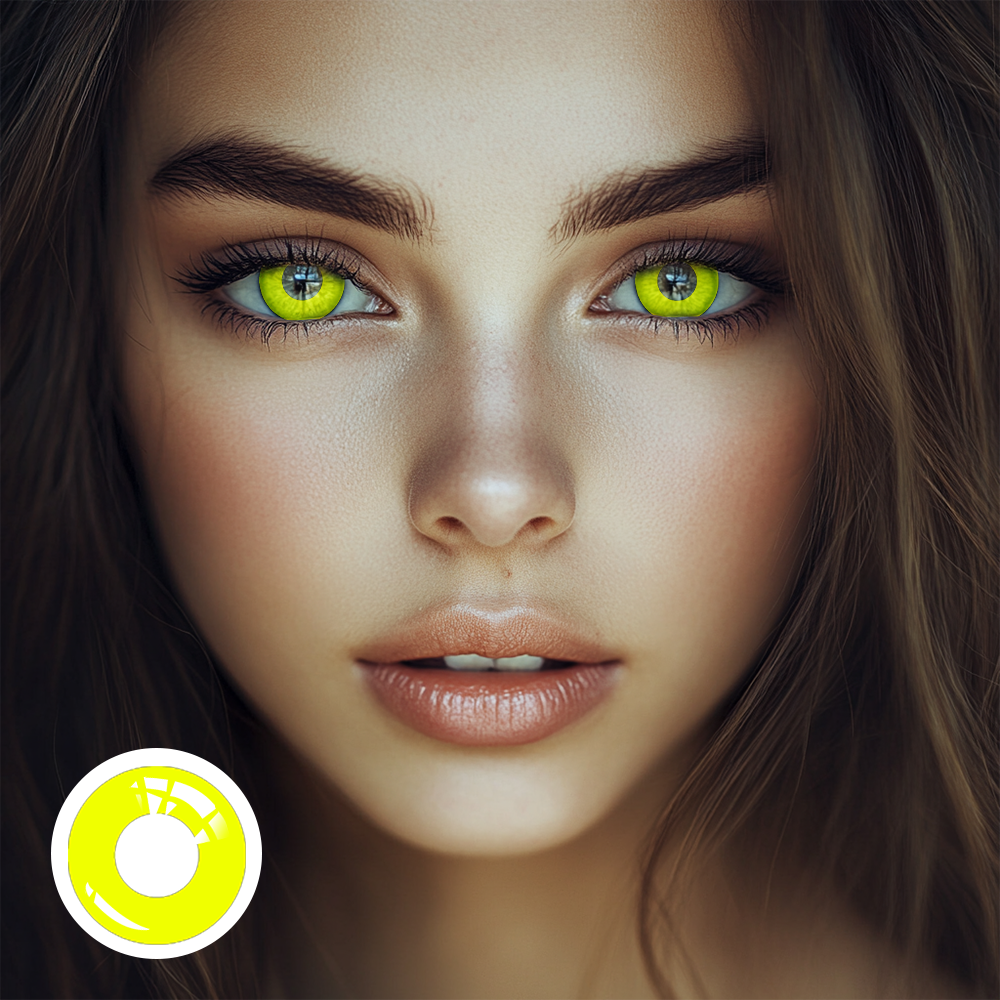 OJOTrend Pure  Yellow Contact Lenses 1 Yearly