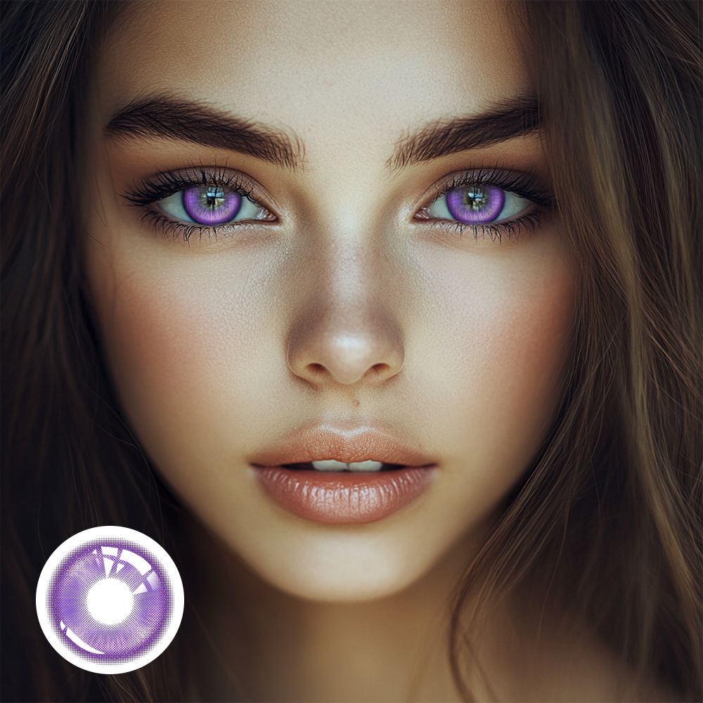 OJOTrend Magic Pop Violet Contact Lenses 1 Yearly