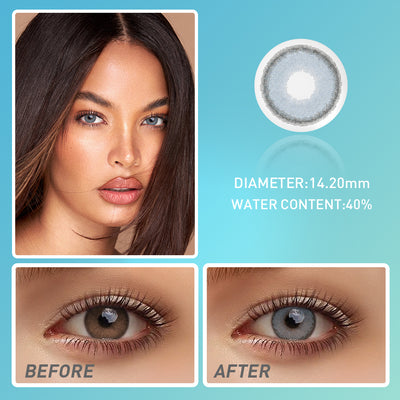 OJOTrend Mirage Blue Contact Lenses  1 Yearly