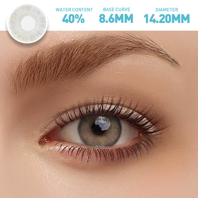 OJOTrend Aurora Crystal Grey Colored Contact Lenses 1 Yearly