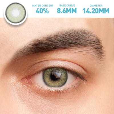 OJOTrend Seattle Green Man Wear Contact Lenses 1 Yearly