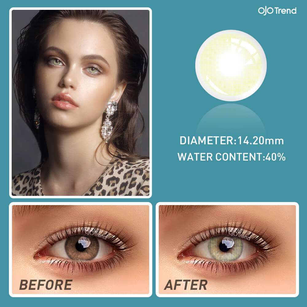 Polar Light (Grecian Green) | Yearly | OJOTrend Colored Contact Lenses ojotrend