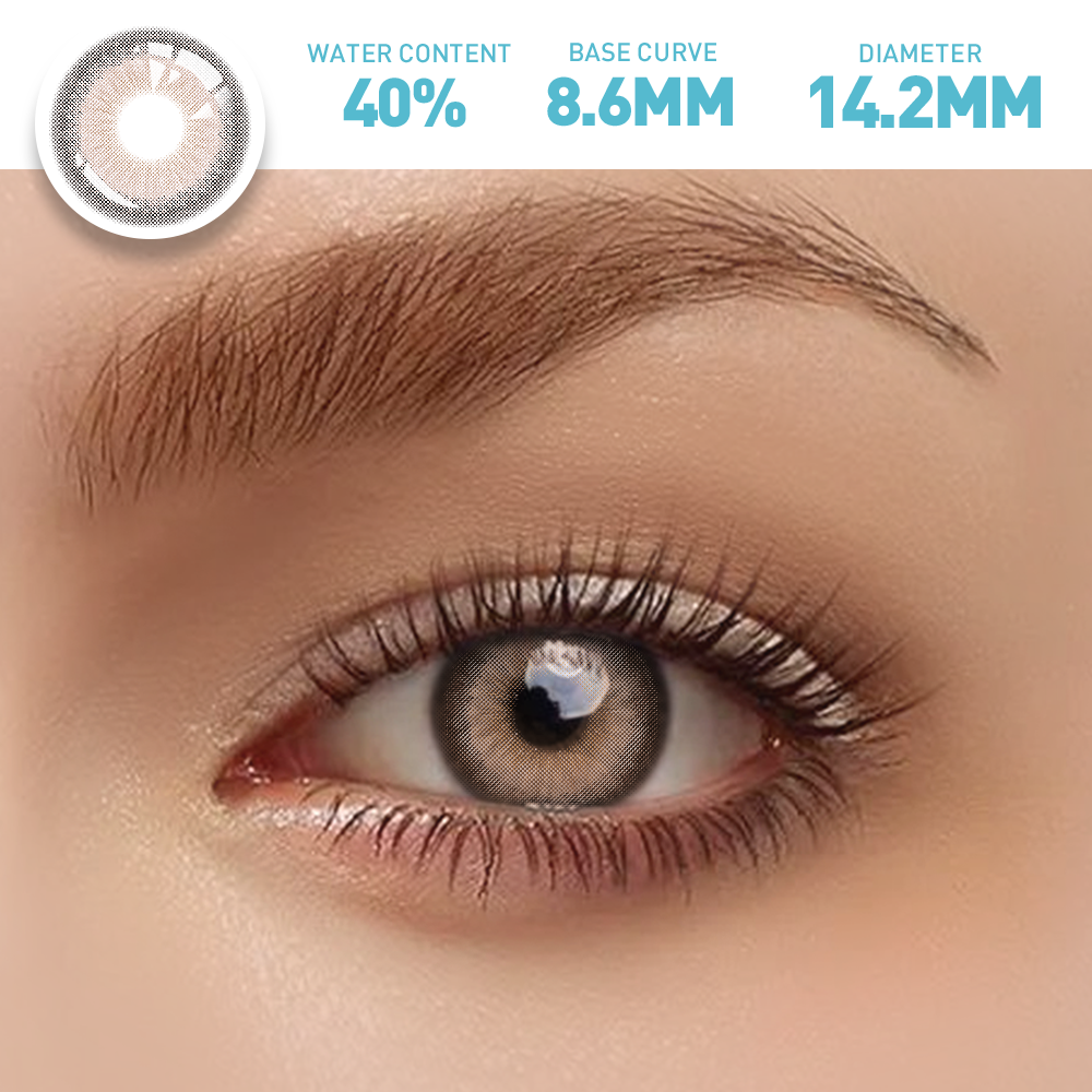 OJOTrend  Galaxy Colored Contact Lenses For Brown Eyes（1Yearly）
