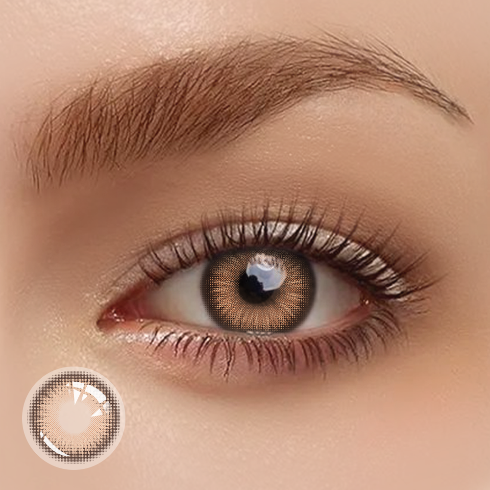 OJOTrend Savage Natural Brown Contact Lenses（1Yearly）