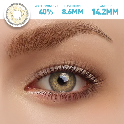 OJOTrend  Daylight Hazel Brown Contact Lenses（1Yearly）