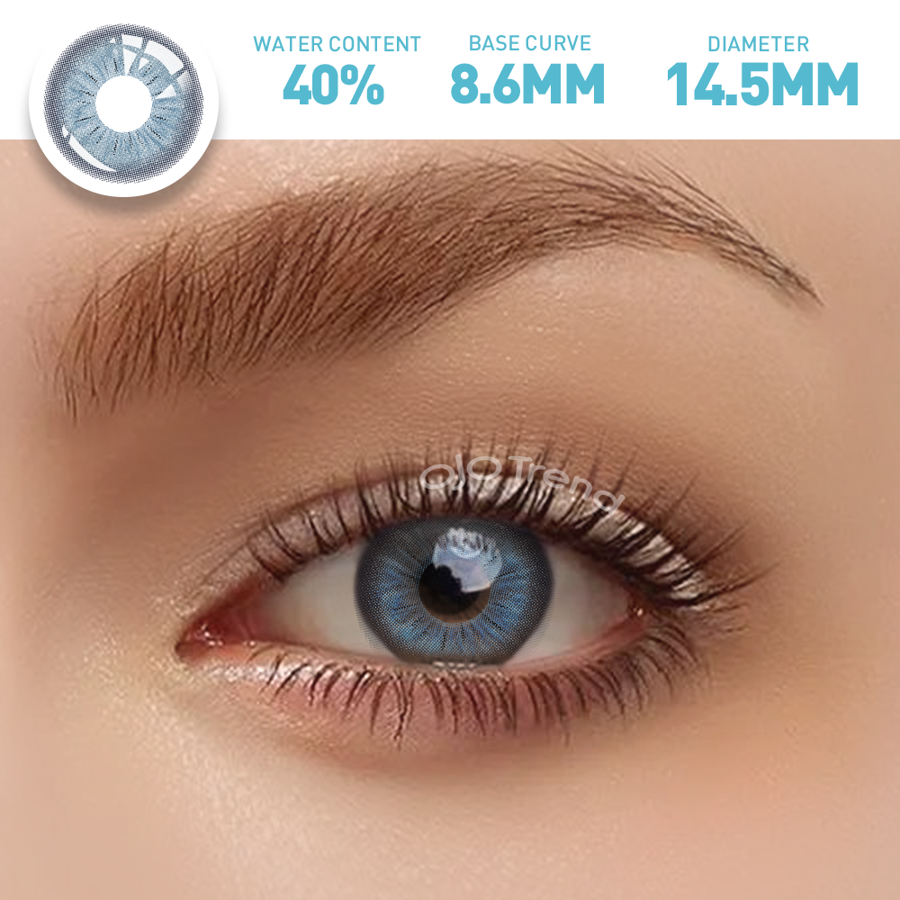 OJOTrend  Sora  Blue Colored Contact Lenses （1Yearly）