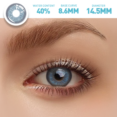 OJOTrend  Sora  Blue Colored Contact Lenses （1Yearly）