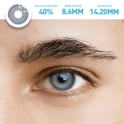 OJOTrend Sora Blue Contact Lenses Man Wear 1 Yearly