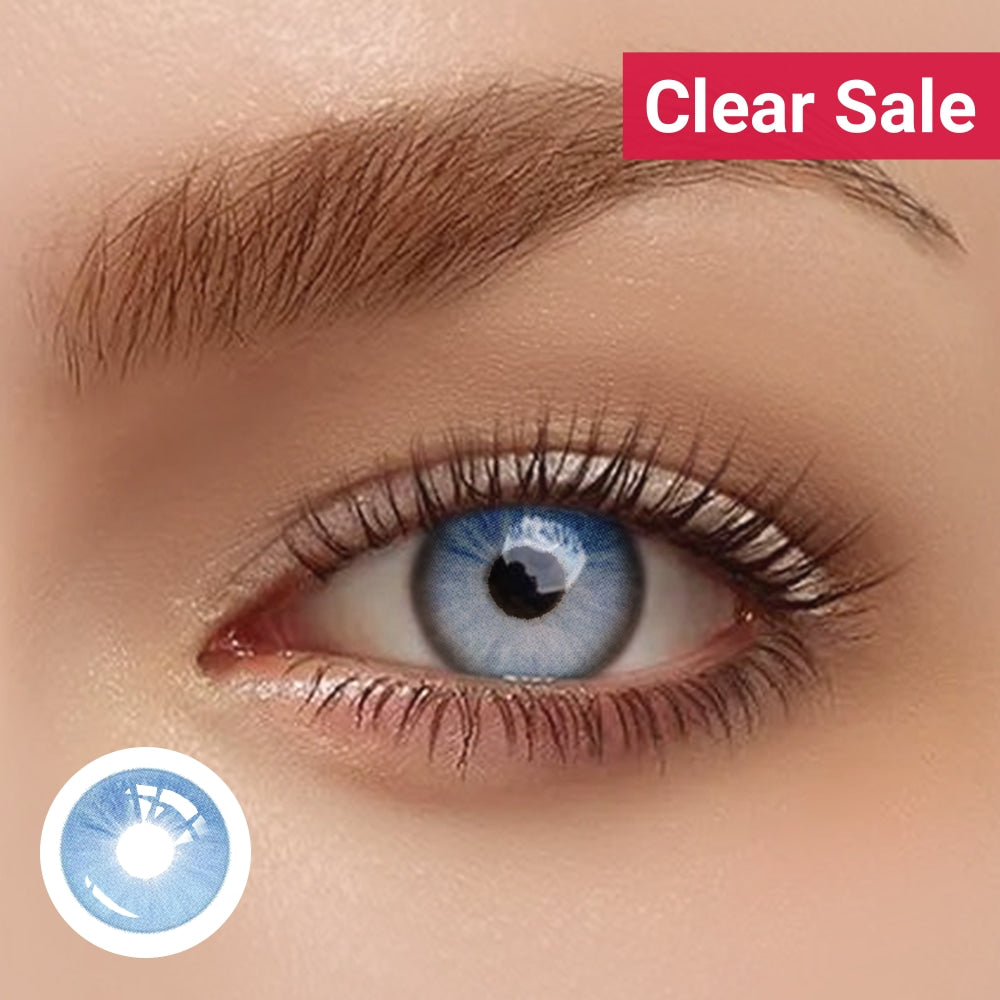 OJOTrend Meteor Blue Contact Lenses 1 Yearly