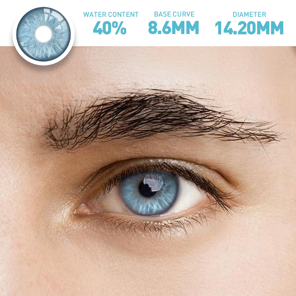 OJOTrend Siri blue Contact Lenses Man Wear 1 Yearly