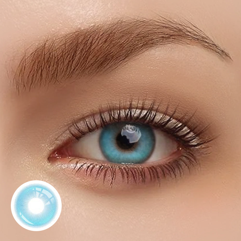 OJOTrend Azure Dream Colored Contact Lenses 1 Yearly