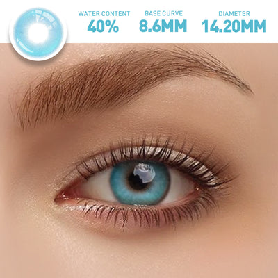 OJOTrend Azure Dream Colored Contact Lenses 1 Yearly