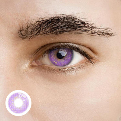 OJOTrend Hatsune Miku Violet Contact Lenses Man Wear 1 Yearly