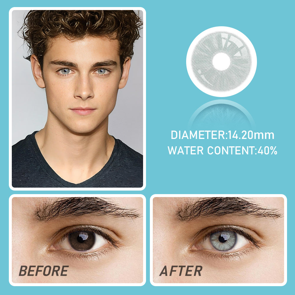 OJOTrend Meta Green Contact Lenses Man Wear 1 Yearly