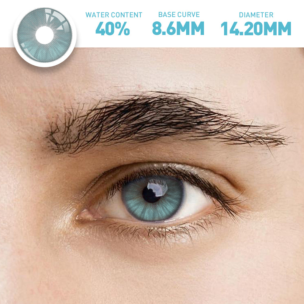 OJOTrend Meteor Green Contact Lenses Man Wear 1 Yearly