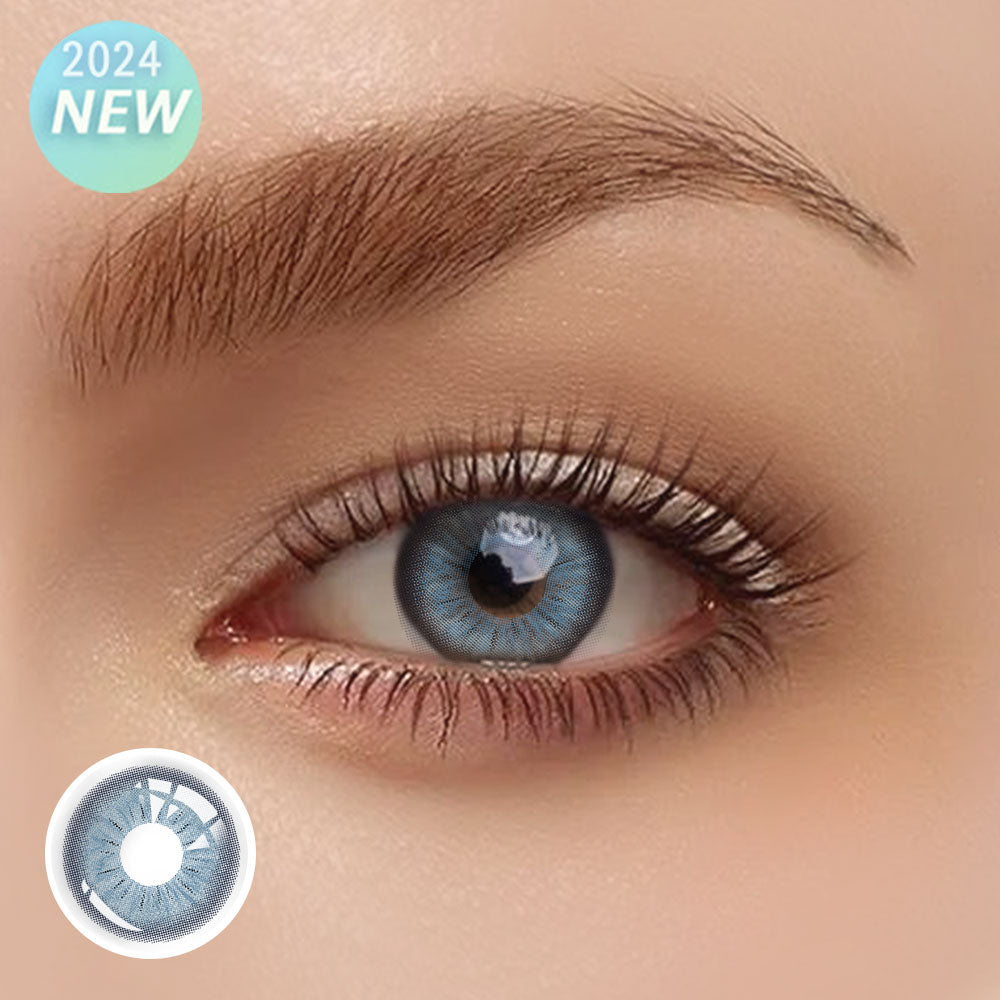 OJOTrend  Sora  Blue Colored Contact Lenses （1Yearly）