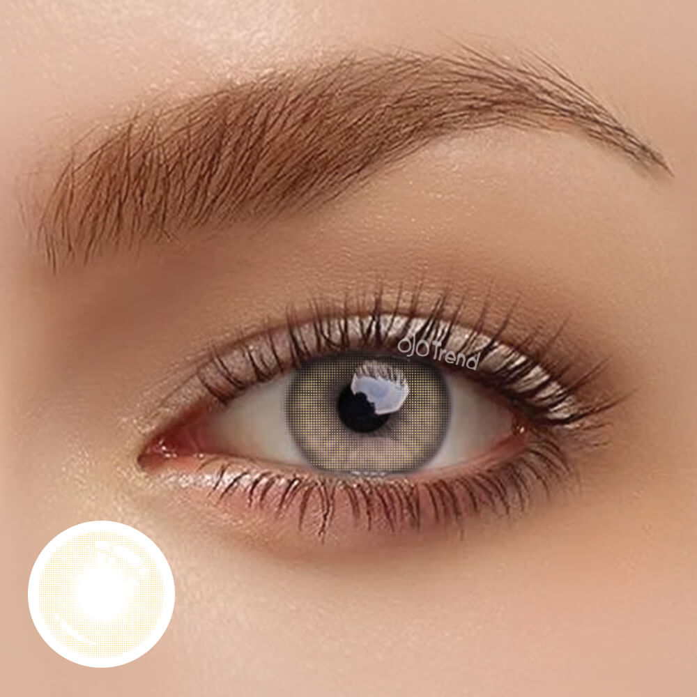 Polar Light (Cream Brown) | Yearly | OJOTrend Colored Contact Lenses ojotrend