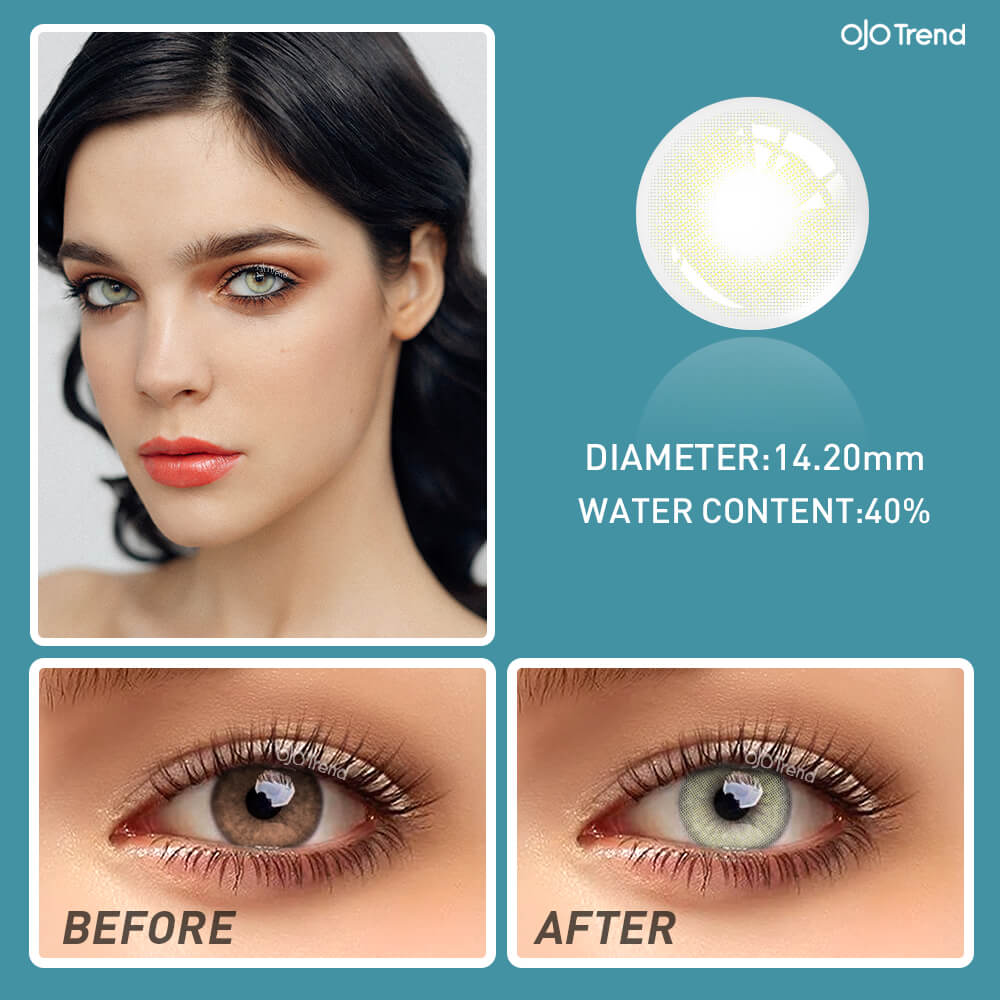 Polar Light (Lemon Grey) | Yearly | OJOTrend Colored Contact Lenses ojotrend