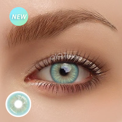 OJOTrend Sin Green Colored Contact Lenses（1Yearly）