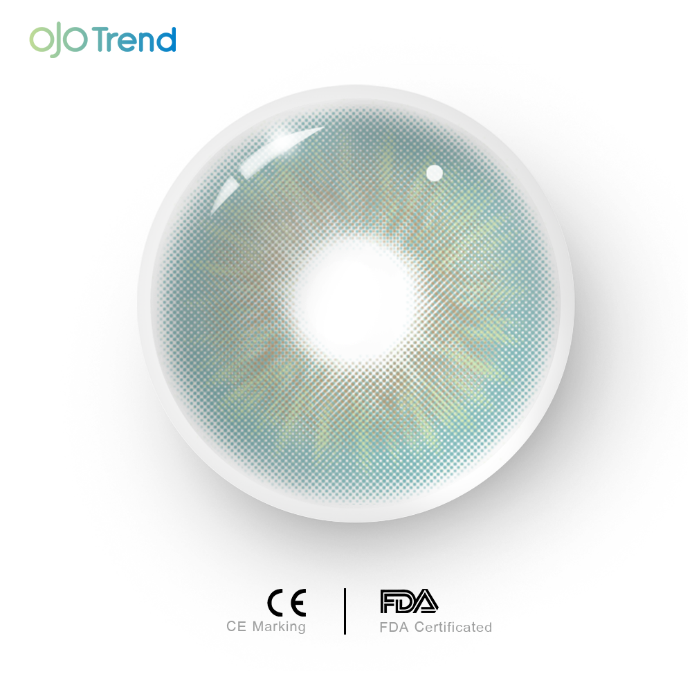 OJOTrend Sin Green Colored Contact Lenses（1Yearly）