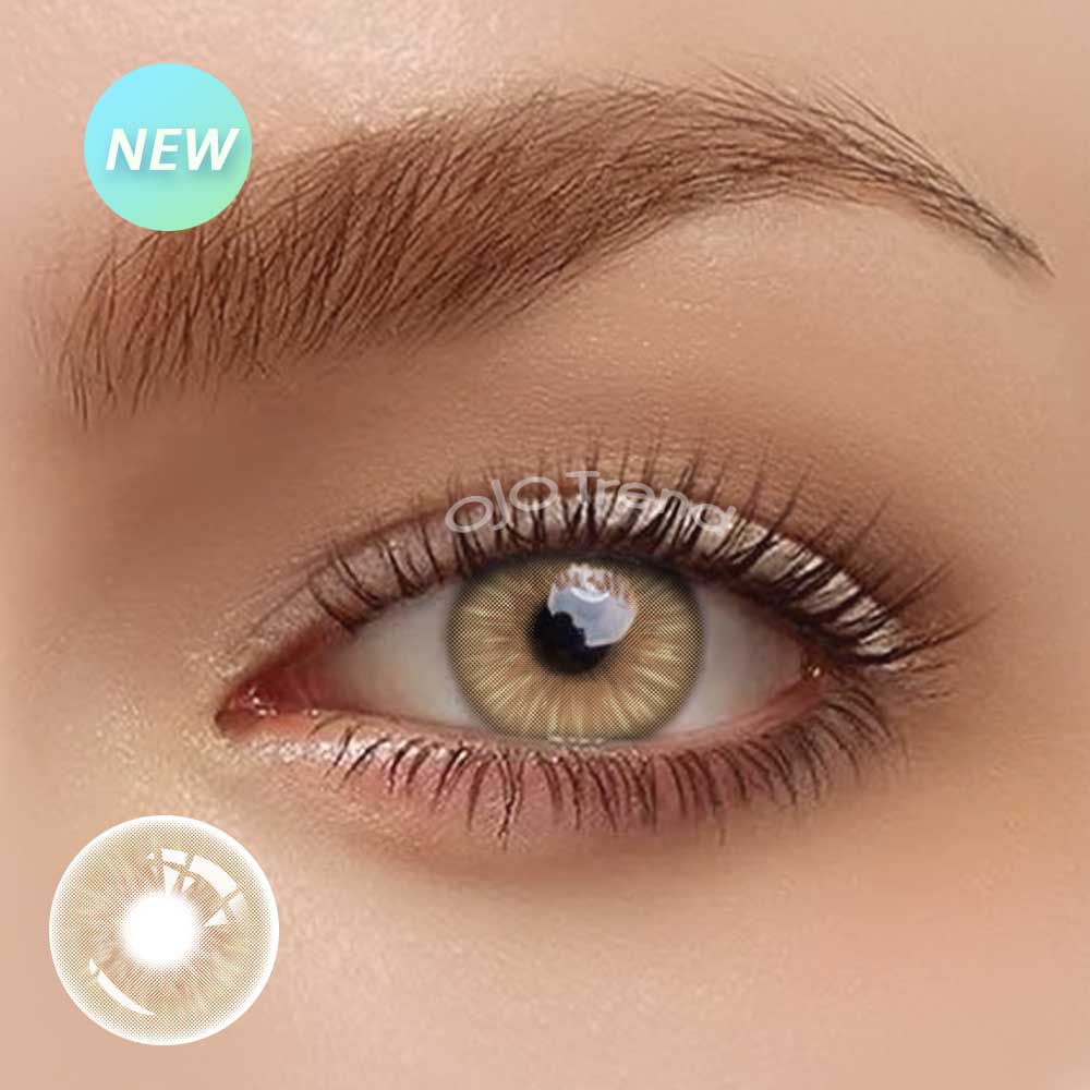 OJOTrend Sin Brown Colored Contact Lenses（1Yearly）NEW